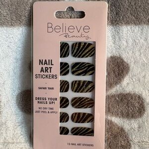 4/$12 - Believe Beauty Safari ‘Rari Nail Art Stickers